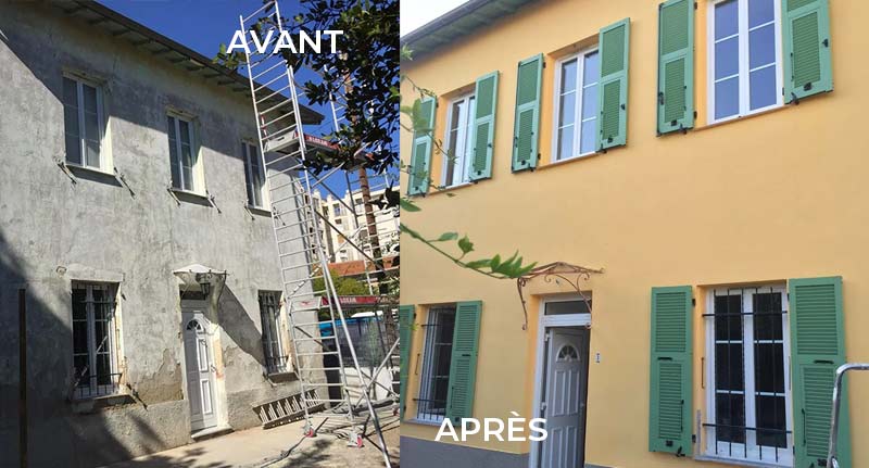 Nettoyage et peinture façade - PROVIGNAL TOITURE  : artisan façadier peintre basé à Montauban intervient dans le Tarn-et-Garonne (82), la Haute-Garonne (31) et le Tarn (81) : Nettoyage, traitement anti-mousse, ravalement peinture façade, boiserie et ferronnerie, imperméabilisation façade. Intervention dans le Tarn-et-Garonne (82), la Haute-Garonne (31) et le Tarn (81).