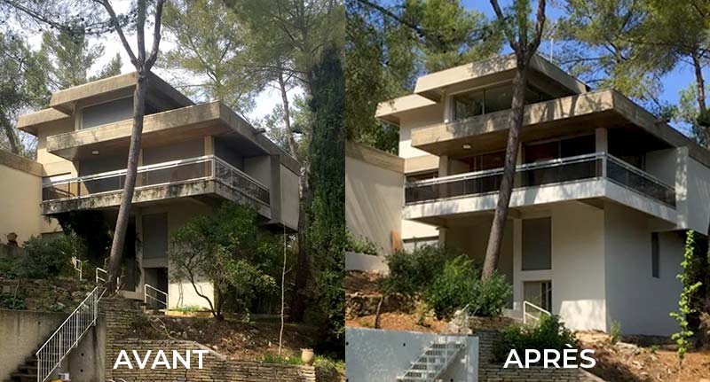 Nettoyage et peinture façade - PROVIGNAL TOITURE  : artisan façadier peintre basé à Montauban intervient dans le Tarn-et-Garonne (82), la Haute-Garonne (31) et le Tarn (81) : Nettoyage, traitement anti-mousse, ravalement peinture façade, boiserie et ferronnerie, imperméabilisation façade. Intervention dans le Tarn-et-Garonne (82), la Haute-Garonne (31) et le Tarn (81).